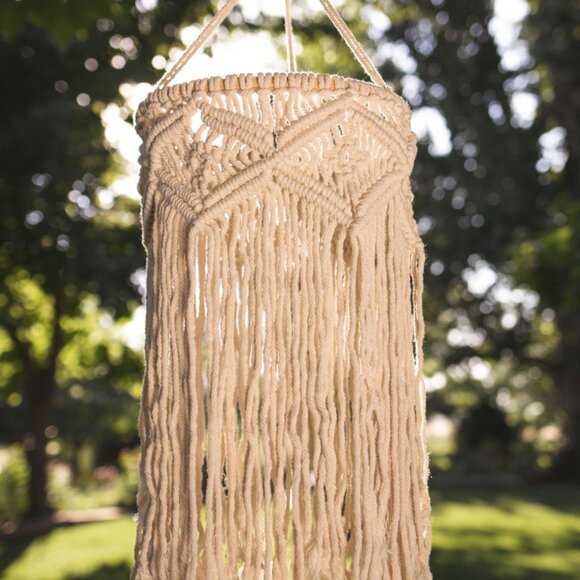 CLOSE OUT SALE! Boho Macrame Chandelier - Picture 4 of 10